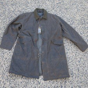 Filson Men's  Brown/Olive Trench Coat